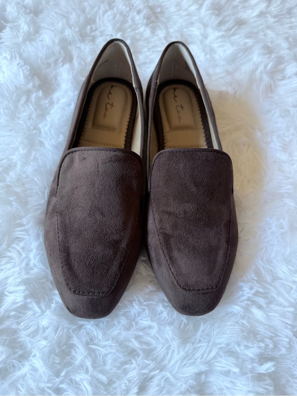 Me too Brown Suede Loafers